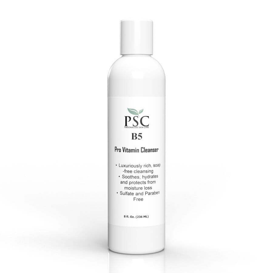 B-5 Gel Cleanser by Personalized Skin Care, a gentle hydrating facial cleanser for normal to sensitive skin that cleanses while helping maintain the skin's natural moisture barrier.