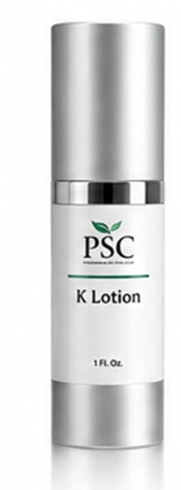 PSC Klotion Barrier Repair Moisturizer with Vitamin K, peptides, hyaluronic acid, and antioxidants for sensitive skin, redness, and dark circles.