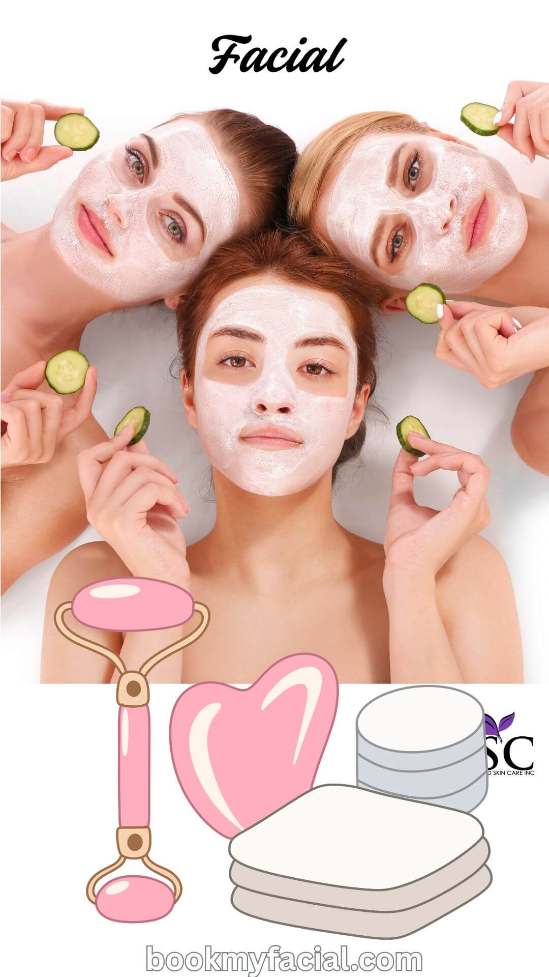 women enjoying facial treatment together in Fullerton spa for glowing skin and relaxation