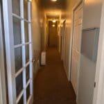 Warm and welcoming hallway entrance inside PSC Personalized Skin Care studio in Fullerton, California