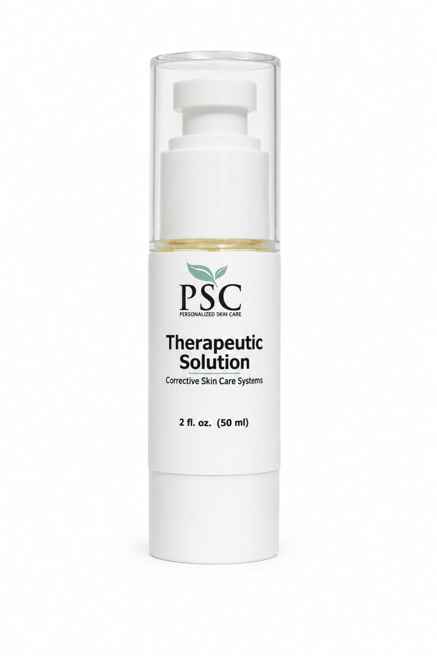 PSC Therapeutic Solution sulfur acne treatment for inflamed blemishes, excess oil, and spot treatment on acne-prone skin.