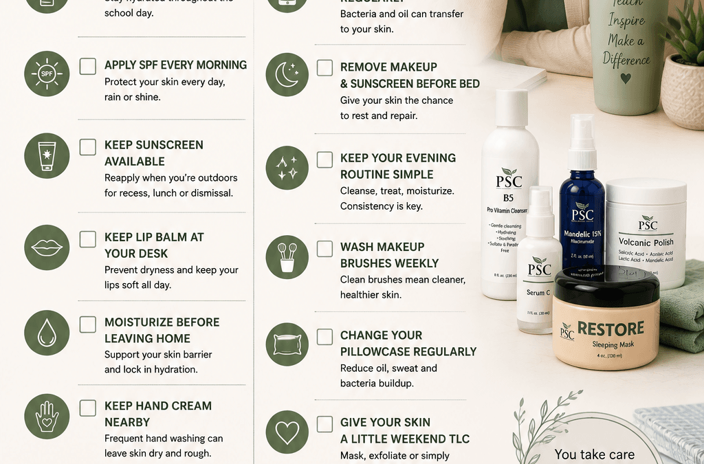 Teacher’s Skin Survival Guide | Healthy Skin Tips for Busy Teachers